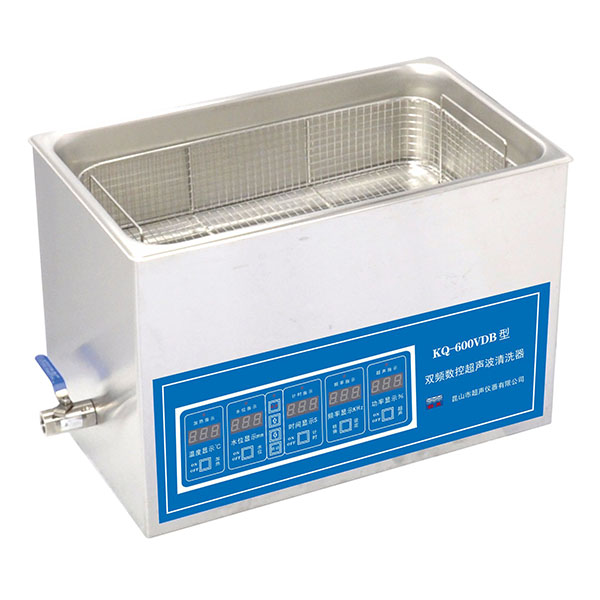 昆山舒美超聲波清洗器KQ-600VDB臺式雙頻數(shù)控超聲波清洗機(jī)